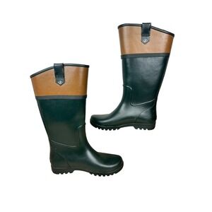 Sperry Top Sider Nellie Kate Waterproof Boots Womens Sz 7‎ Hunter Green/Brown